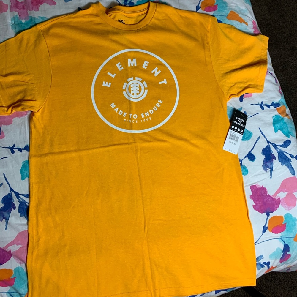 Element Men Yellow T-shirt Medium